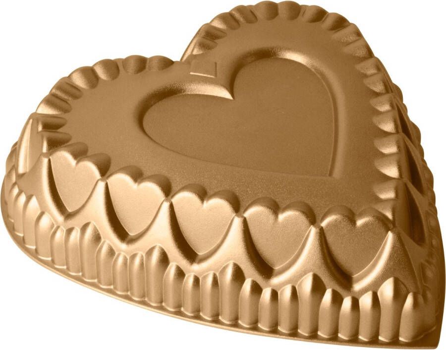 Gusta Cakevorm Coeur Goud Hartvormig 31cm