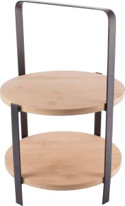 Gusta Etagere Serveertoren Bamboe 39 cm 2-Laags