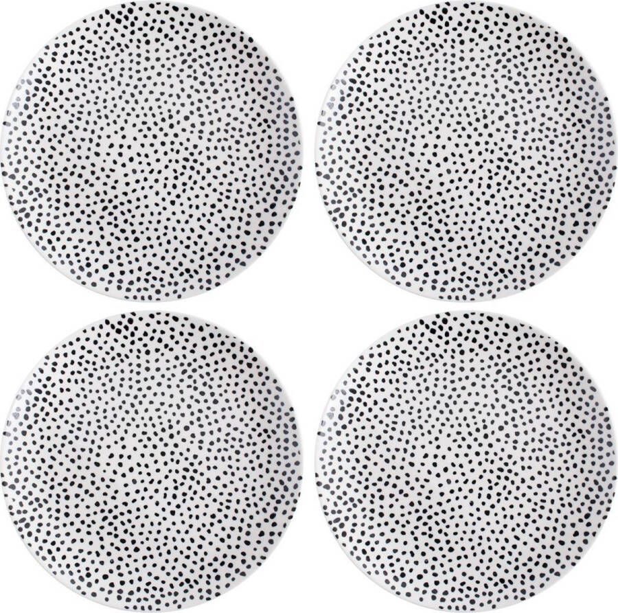 Gusta Fika Bord ø20cm Dots set 4 stuks