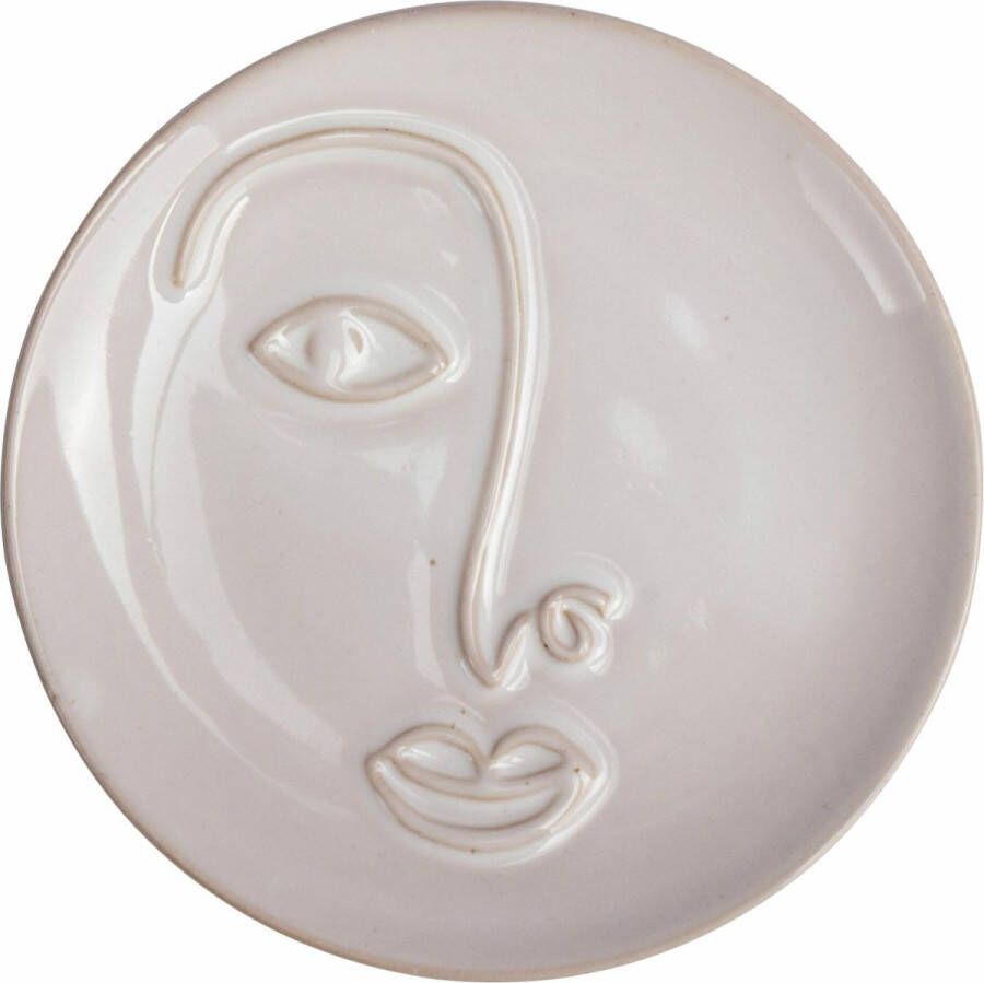 Gusta gebaksbordje gezicht wit Servies aardewerk Ø 15 8 centimeter