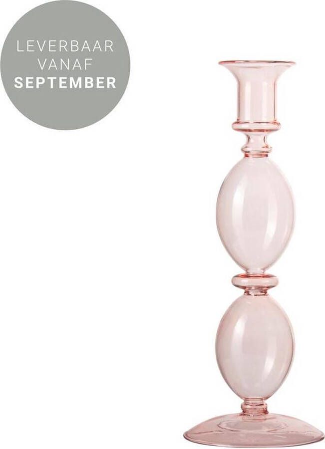 Gusta® Gusta Dinerkaarshouder Glas Ø9x23cm Roz