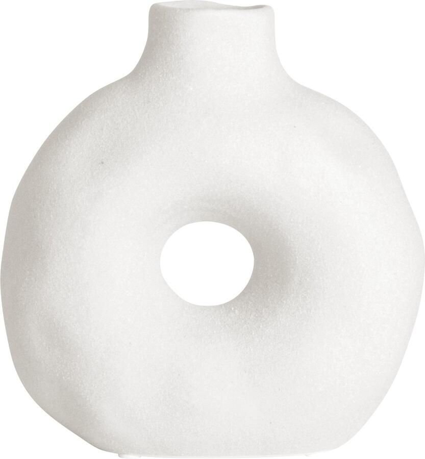 Gusta Vaas Rond Wit Donutvaas -14 2x7x15cm