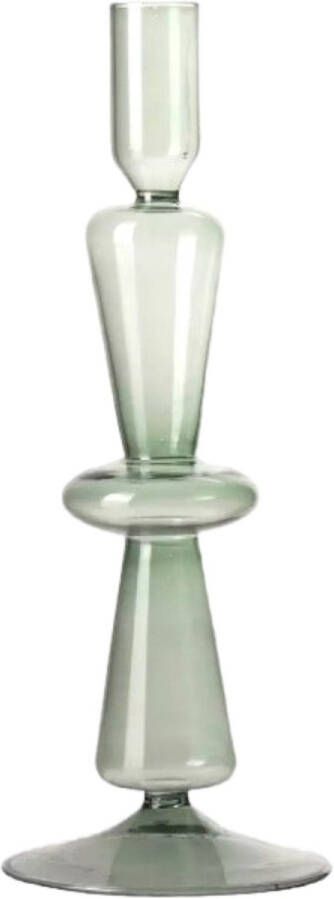 Gusta® Gusta kaarsenhouder glas groen Kandelaars glas Ø 9 centimeter x 25 centimeter
