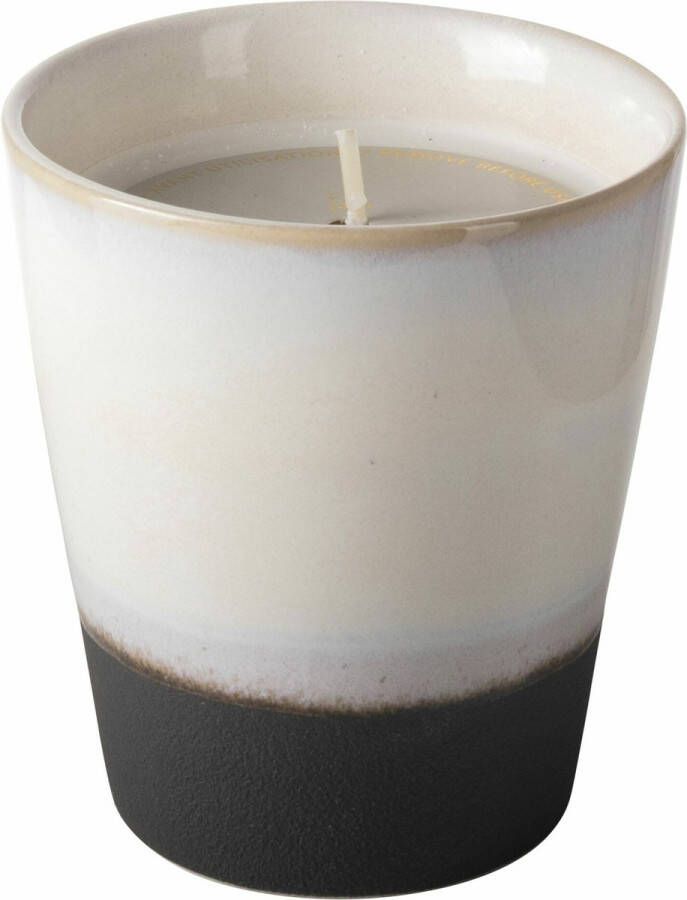 Gusta koffiemokje met kaars beton keramiek- paraffine Ø 8 centimeter