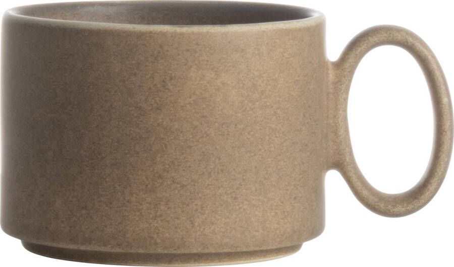 Gusta Mok Bruin 180ml met Oor Vintage look ø8 2x6cm