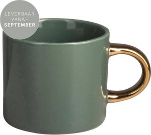 Gusta Koffiekopje Licht Groen-goud 230 Ml