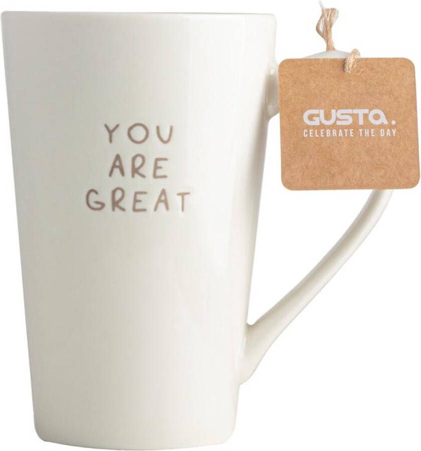 Gusta Mok XXL GREAT 450 ml beige keramiek