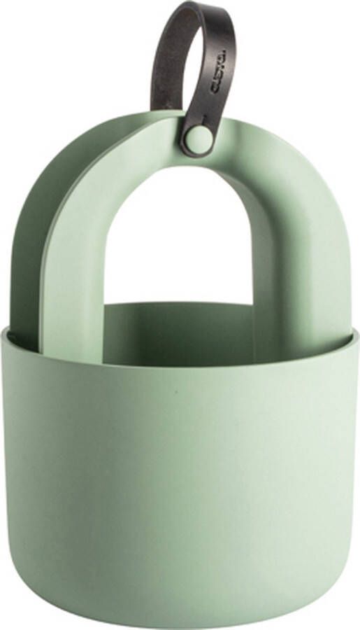 Gusta Opberger voor Tafelgerei Groen ø17 5x23 8cm