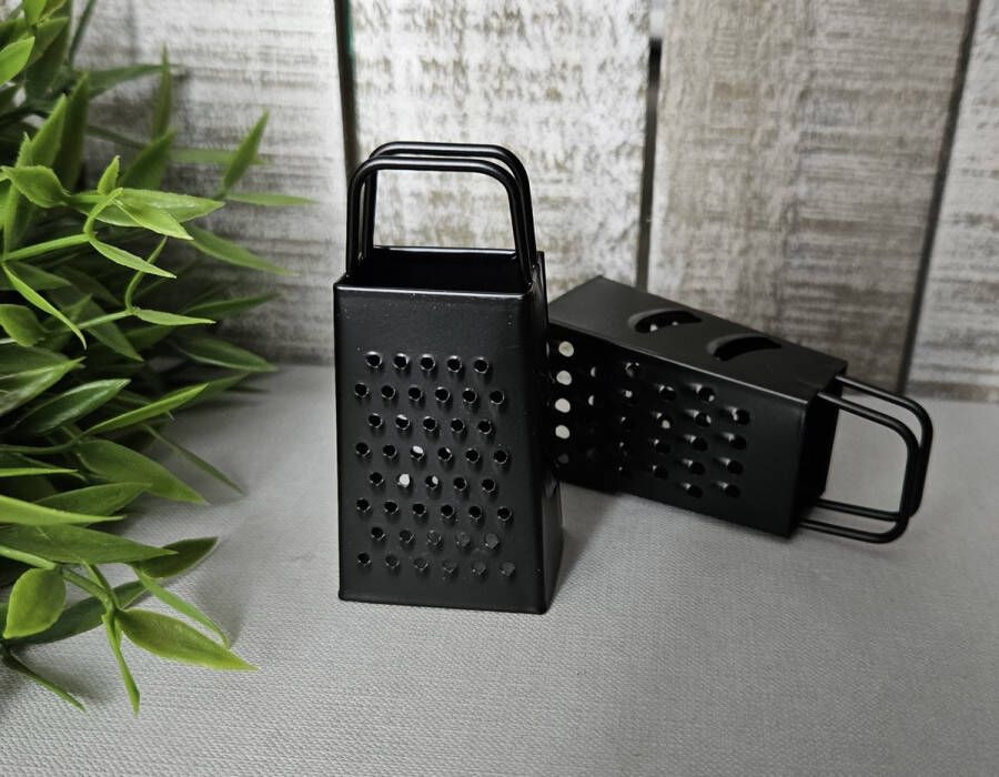 Ideas 4 Seasons Ideas4seasons Mini rasp voor amberblokjes geurblokjes zwart kleine rasp Raspen