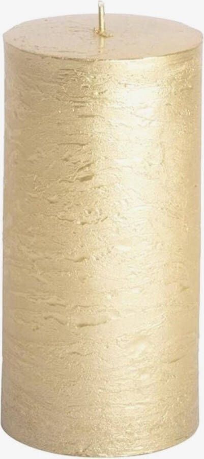 Gusta® Rustieke kaars ø7x14cm goud