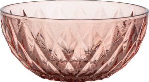 Gusta schaaltje glas ø12 5x5 5cm Roze