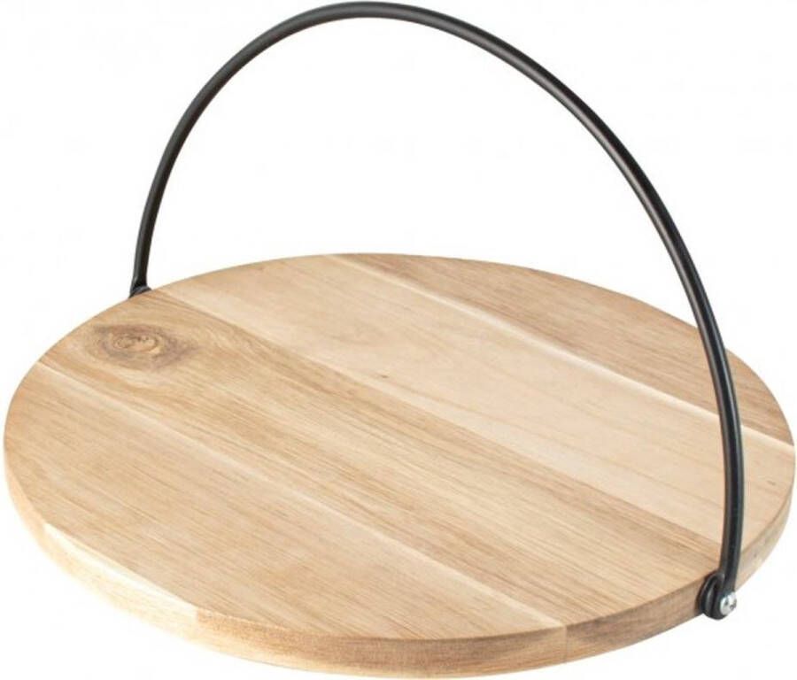 Gusta Serveerplank Plateau met hendel ø28cm