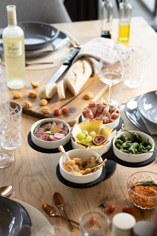 Gusta Snackopter zwart met lantaarn