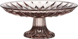 Gusta Taarthouder Roze Glas ø20x8 5cm