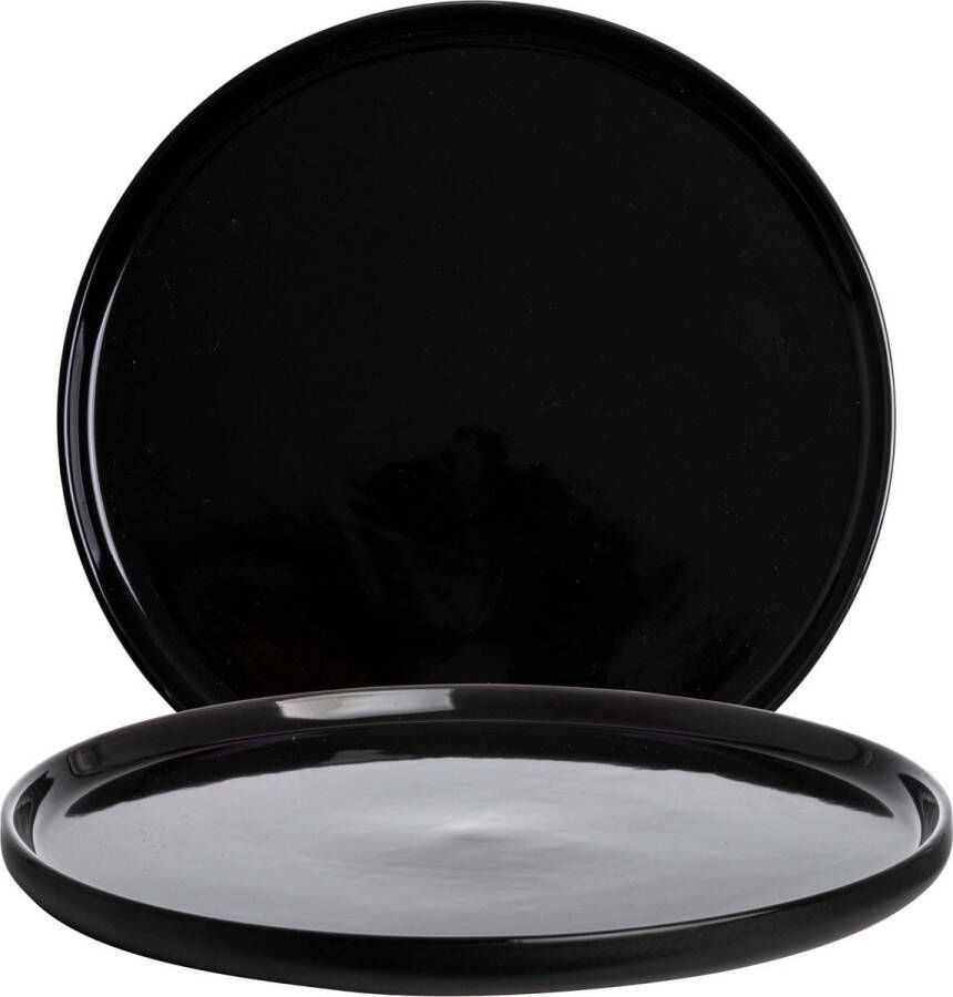 Gusta Table Tales Bord Zwart ø26 5cm Azur Dinerbord