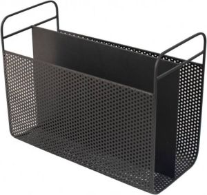 Gusta Tijdschriftenrek Grijs Metaal 35x16x27cm