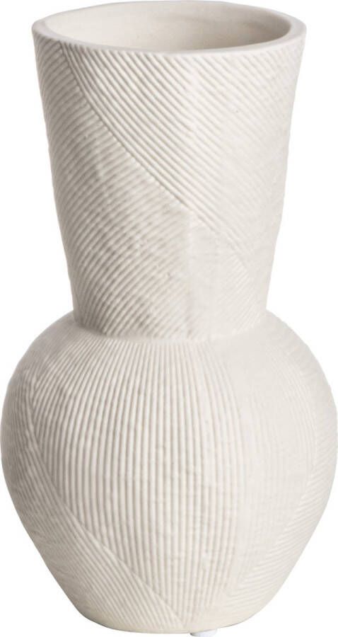 Gusta Vaas met lijnen &apos;Visby&apos; Ø10.1 x 18.1 cm