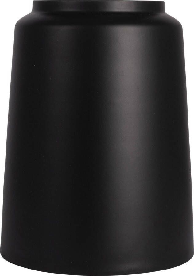Gusta® Gusta Vaas Mat Zwart Metaal ø19 5x24 5cm