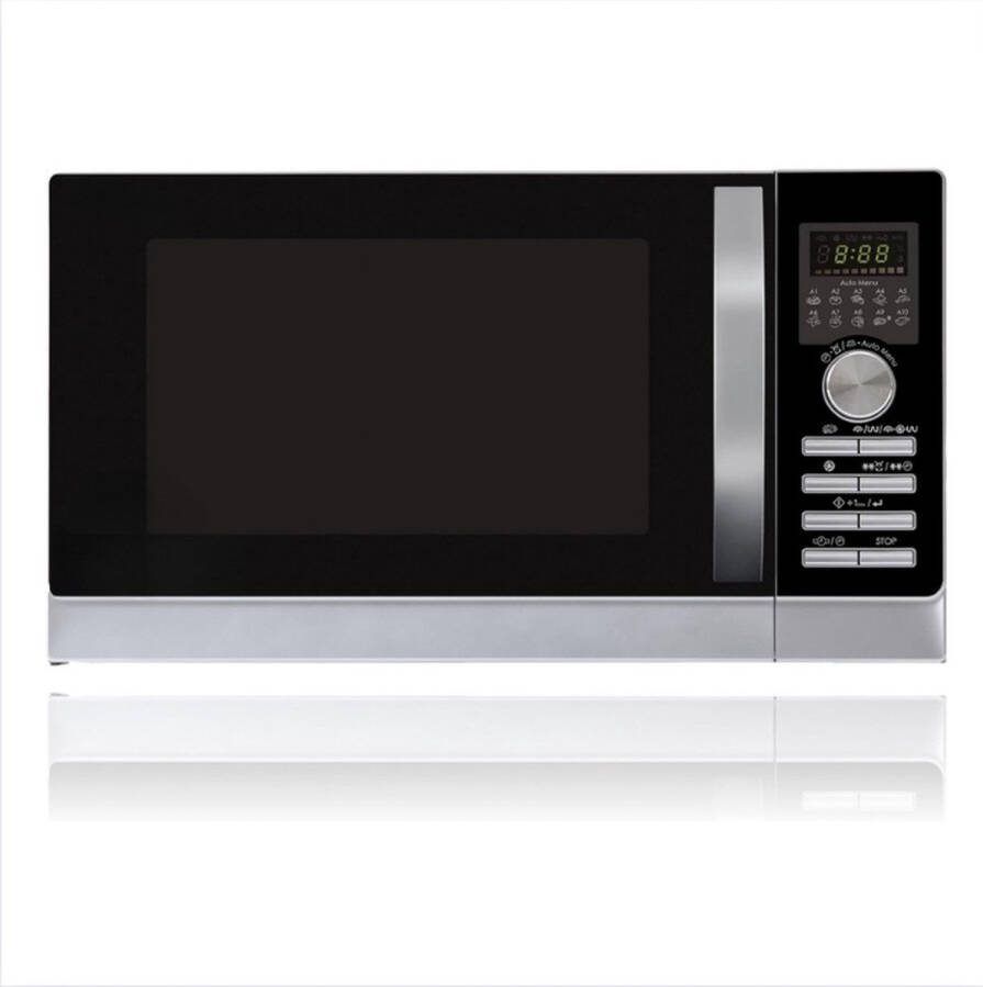 GUTEC Combimagnetron Met Hetelucht Combi Oven Magnetron Hetelucht Met 10 Automatische Programma's Combi Oven Magnetron Vrijstaand Met 25 Liter Ruimte
