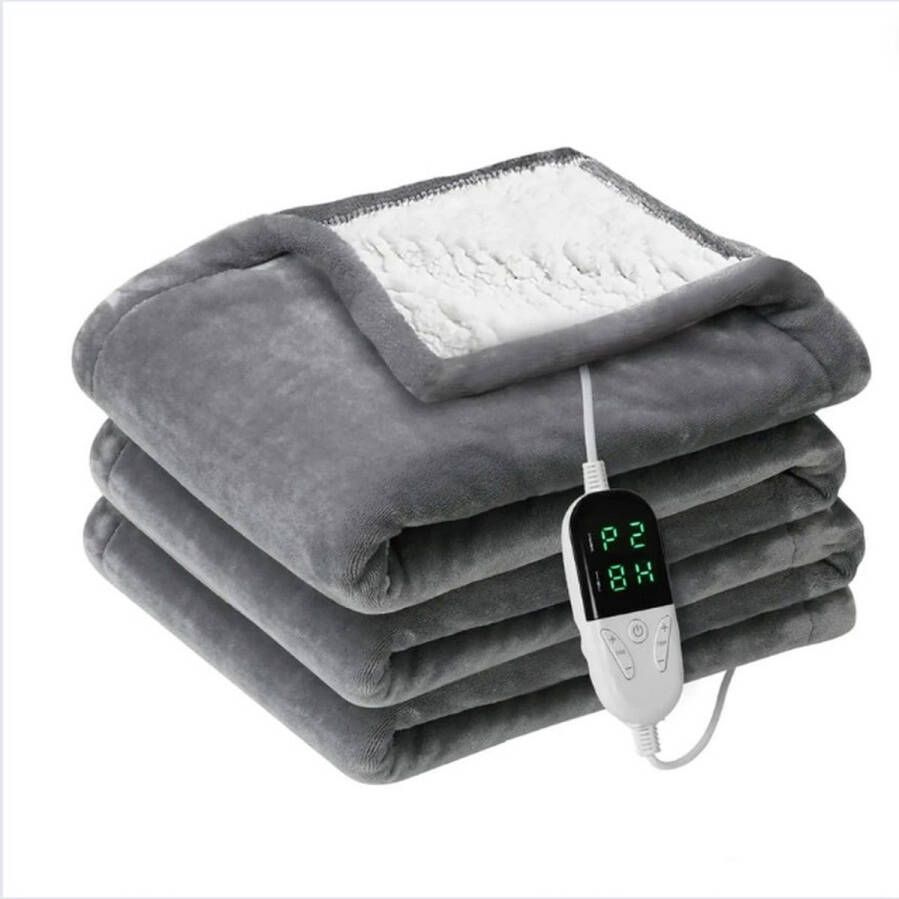 GUTEC Electric Blanket Heated Blanket Met Dubbelzijdige Verwarming Electric Heater Met Timer