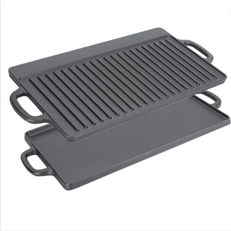 GUTEC Grillplaat Inductie Bakplaat Inductie Met Dubbelzijdige Gebruik Bakplaat Electrisch Non-stick Voor Makkelijk Schoonmaken