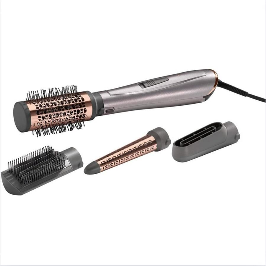 GUTEC Blow Dryer Brush Fohnborstel Met 4 Opzetstukken Ronde Haarborstel Voor Fohnen Met Ionische Anti-Frizz Functie