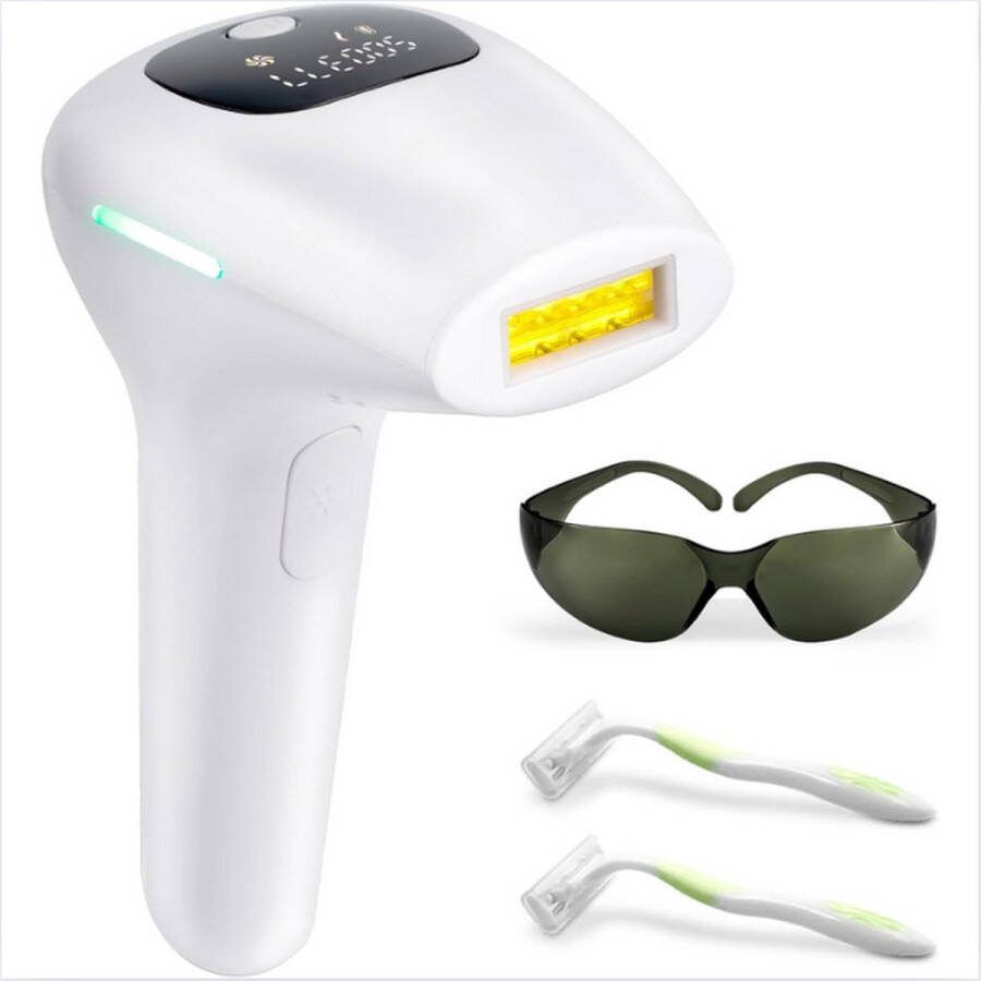 GUTEC IPL Laser Ontharingsapparaat Laser Ontharing Voor Permanente Haargroei Vermindering Laser & Lichtontharing Met 999 Flitsen