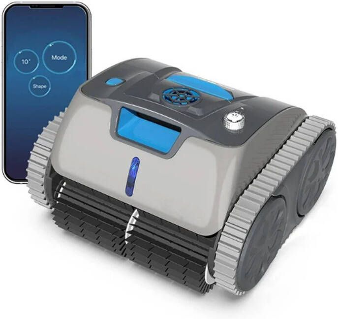 GUTEC Zwembadstofzuiger Elektrisch Draadloze Zwembad Stofzuiger Oplaadbaar Met 15000Mah Accu & Routeplanning Bodemzuiger Zwembad Tot 120m²