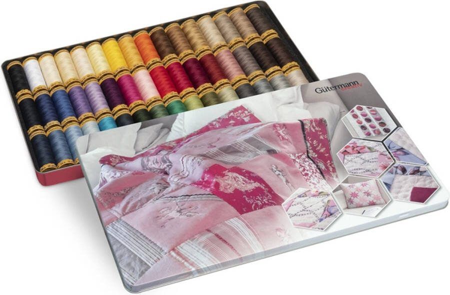 Gutermann Quilt- Naaigarenset Opbergblik Katoen 48st