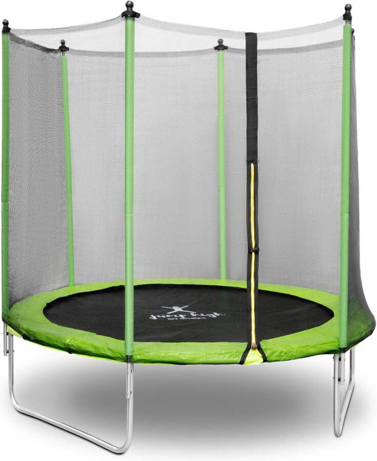 Gymrex Tuintrampoline Ø 244 X 180 Cm 80 Kg Mesh Zwart Groen Gr-tr03