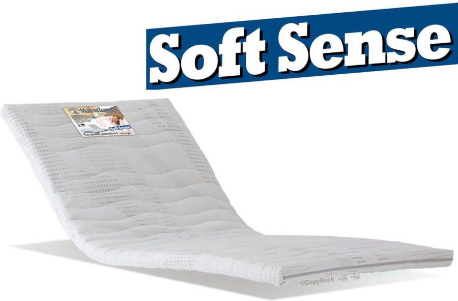 H&D Soft Sense Soft Sense Koudschuim Topper 6 5cm dik| CoolTouch Comfort-foam Topdek matras 80x220cm