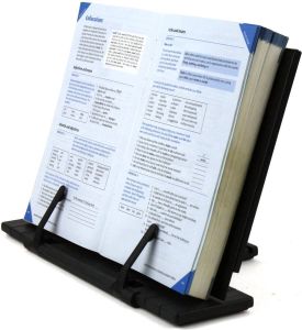 H&S Alliance H&S Metalen Boekenstandaard Opvouwbare en Draagbare Boekhouder voor het Lezen Verstelbare Recept of Tekst Boekensteun