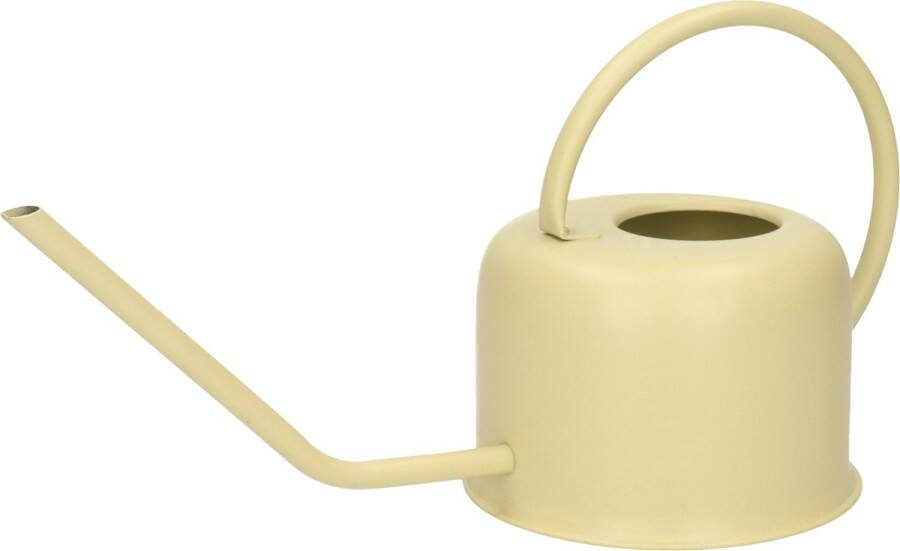 H&S Collection Retro Metalen Rvs Gieter Retro Groen Voor Binnen 1100 Ml Gieters