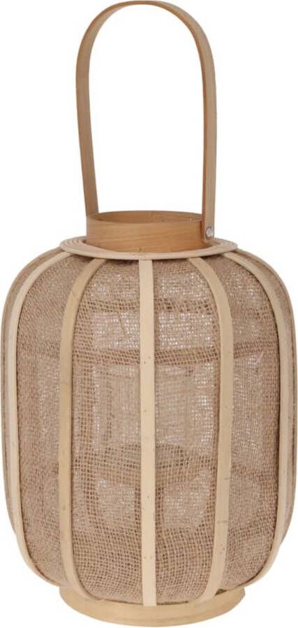 H&S Collection H&S-Collection-Hanglantaarn-24x31-cm-rattan-beige
