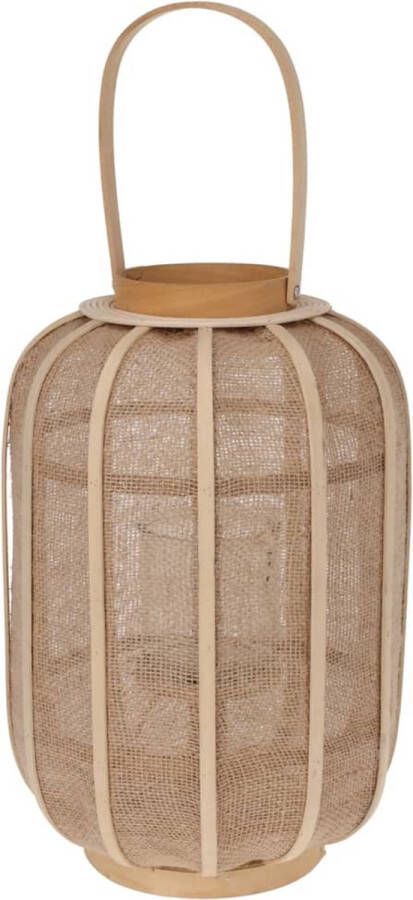 H&S Collection H&S-Collection-Hanglantaarn-28x40-cm-rattan-beige