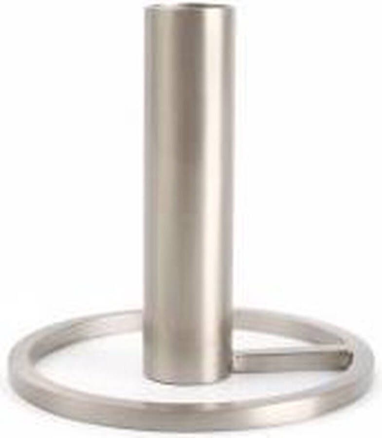 H&S Collection S|P Collection Kandelaar 10xH10cm metaal zilver Pillar