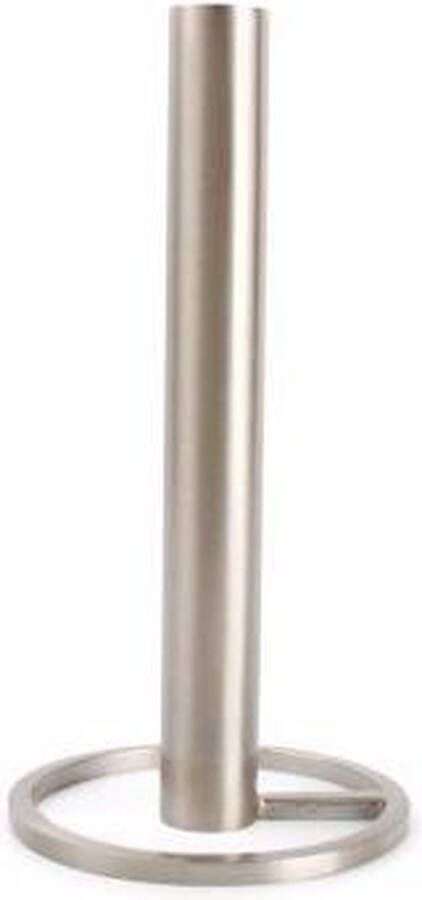H&S Collection S|P Collection Kandelaar 10xH20cm metaal zilver Pillar
