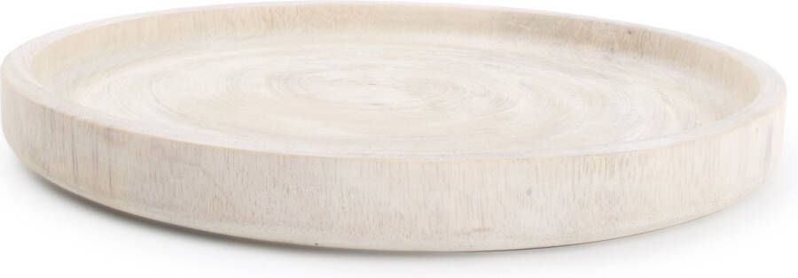 H&S Collection S|P Collection Serveerschaal 25xH2 5cm hout Pale