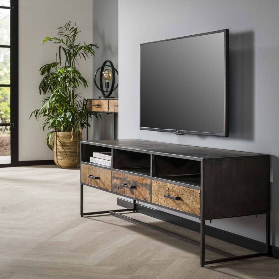Hoyz Collection Hoyz TV-meubel 150cm 3 Lades Blend Hardhout