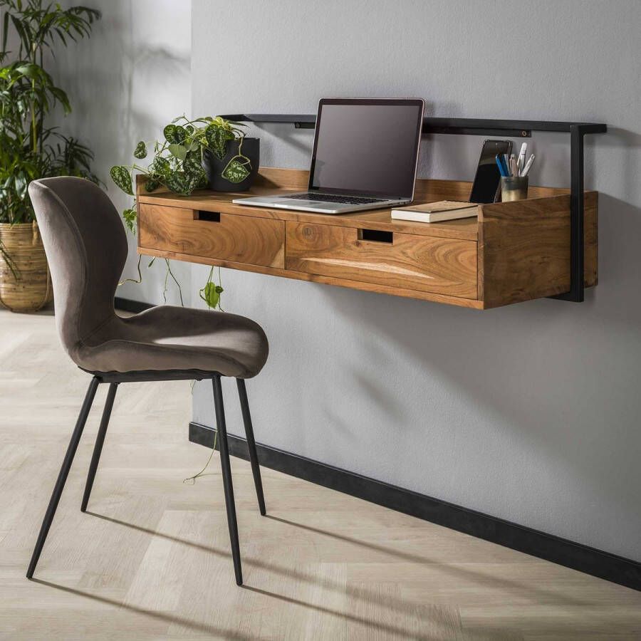Hoyz Collection Hoyz Wandbureau 2L air solid 120cm breed Hangend