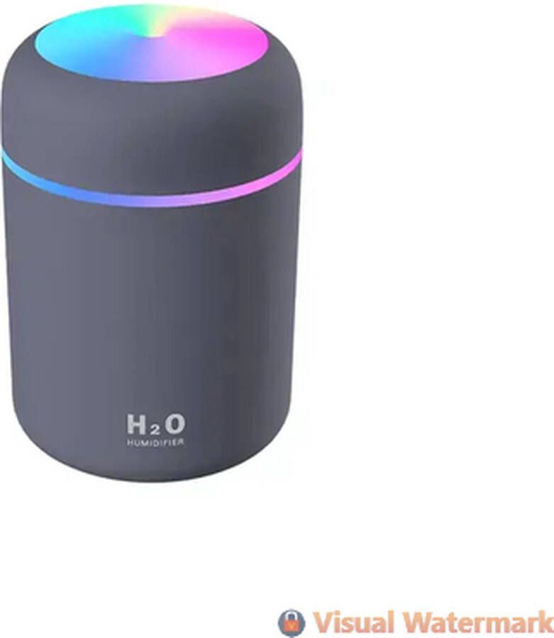 H2O Humidifier Draagbare luchtbevochtigers 300ML 10.15OZ USB-desktopbevochtiger Cool Mist Quiet Ultrasonic Aroma Diffuser voor auto kantoor slaapkamer automatische uitschakeling 2 mistmodi