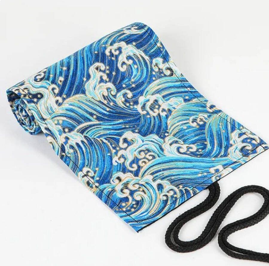 Haak Je Suf Haaknaalden roletui zeepatroon blauw