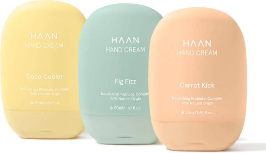 Haan Handcreme Cream Pops; Coco Cooler Fig Fizz & Carrot Kick Set van 3 Verzorgend Navulbaar