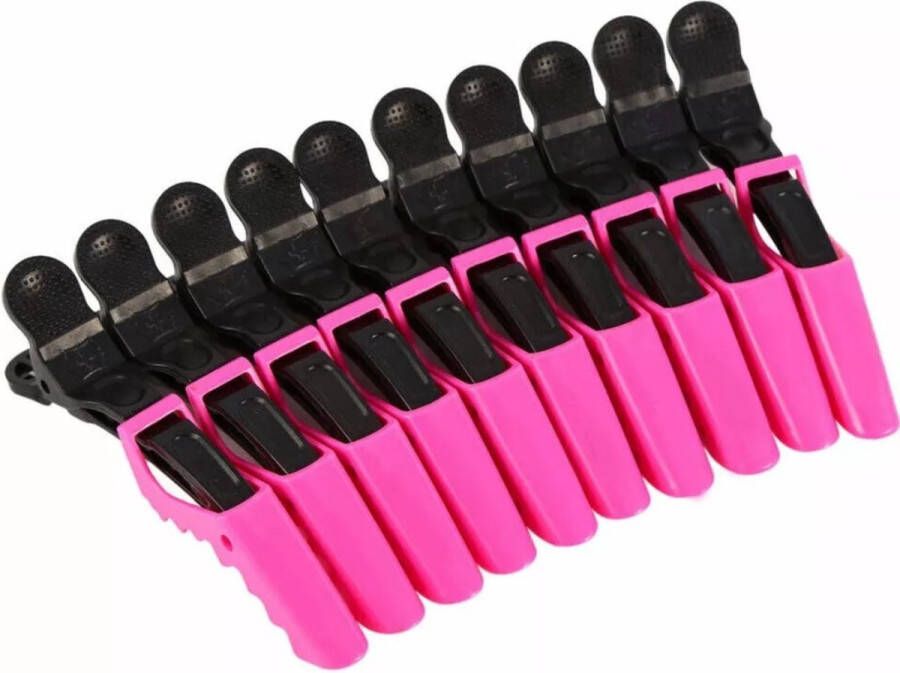 Haar in Stijl 12 Stuks Krokodillen Haarklem roze zwart Kapper haar tools haarclips dik haaraccessoires Kapsalon Stijl Partitie Speciale clip Haargereedschap