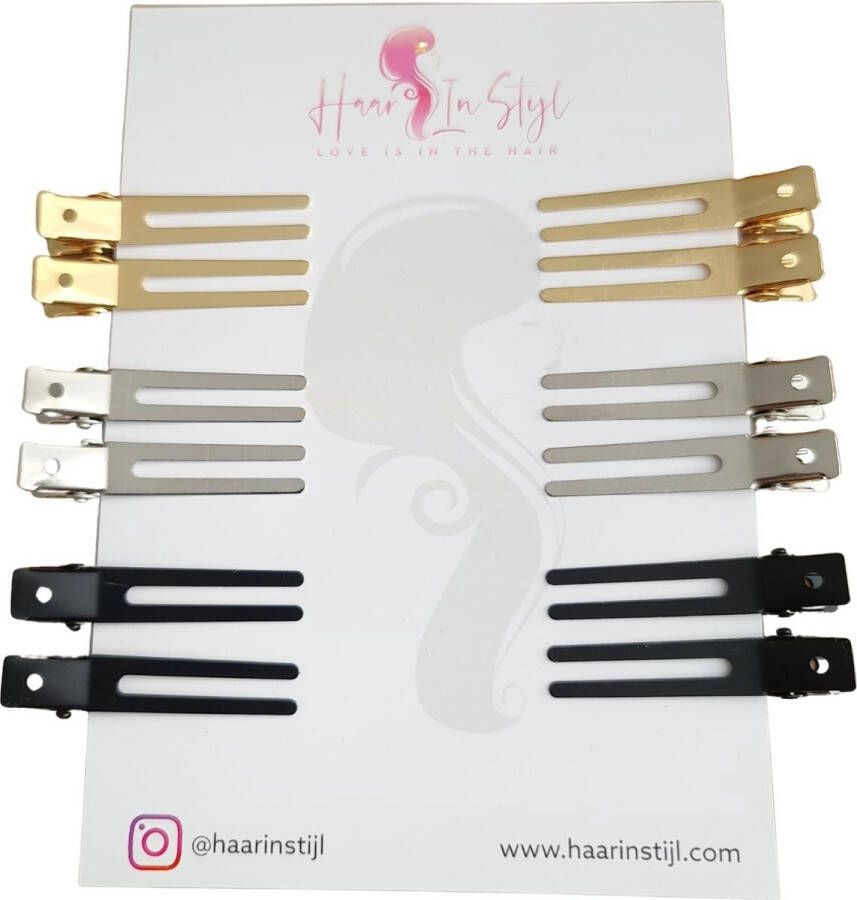 Haar in Stijl 12 stuks Mix Set 2 Benig Metalen haarclips haarklem Styling haar tools klem DIY clip DHZ haar klip voor strikjes