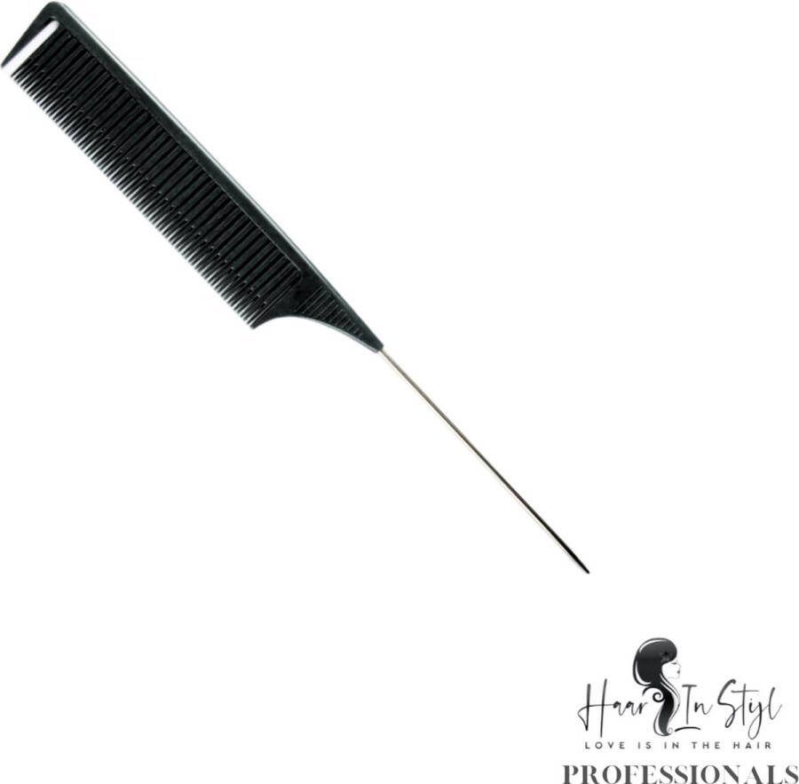 Haar in Stijl Highlighting Kam 6330 Zwart |Breed model