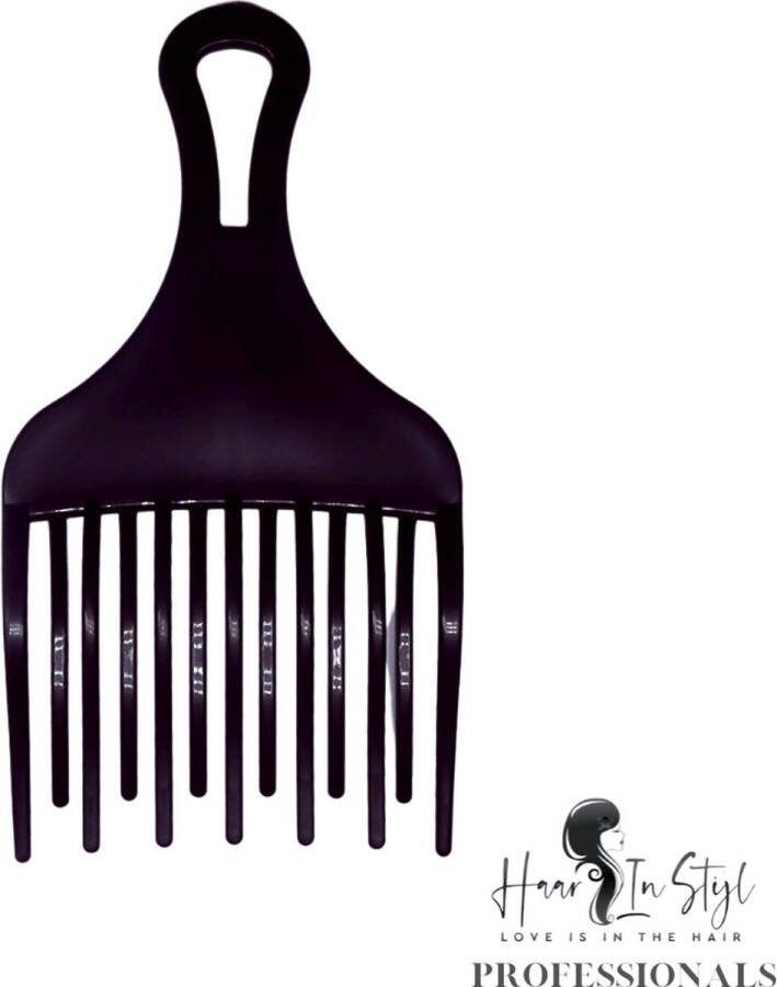 Haar in Stijl Professionals Afro Kam Zwart