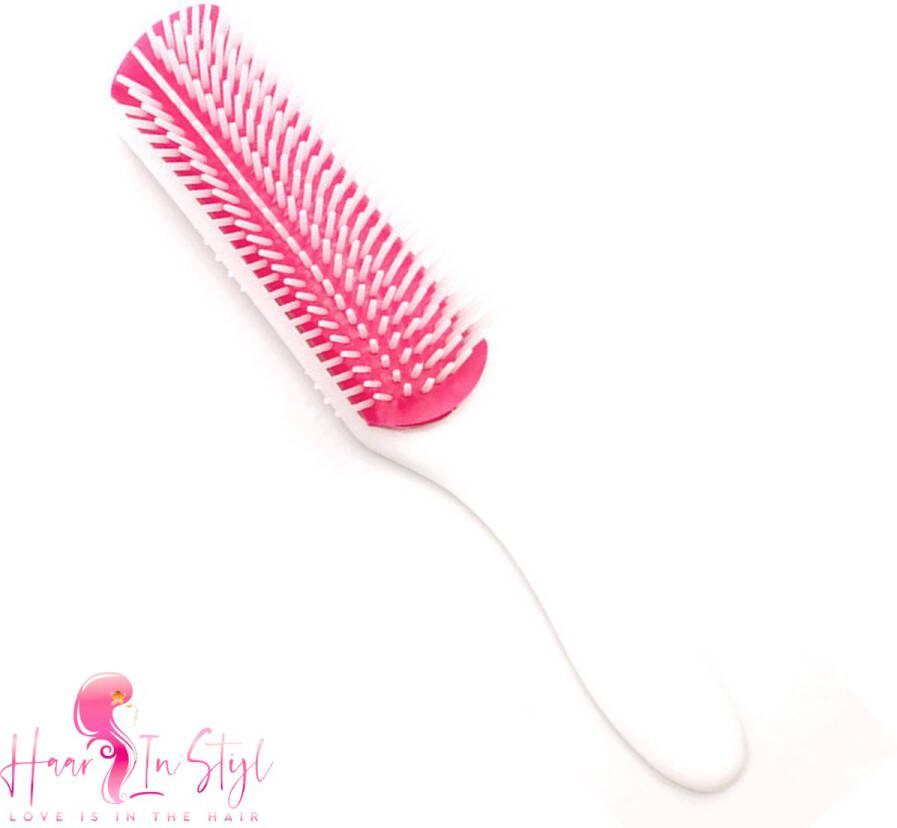 Haar in Stijl Roze Anti-klit Styling Brush Haar borstel krulborstel defining stylingbrush kam voor krullen