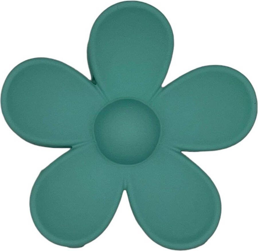 Haarspeldjes & zo Haarklem haarklauw bloem flower aquablauw