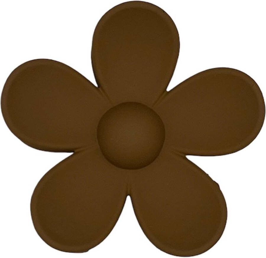 Haarspeldjes & zo Haarklem haarklauw bloem flower bruin